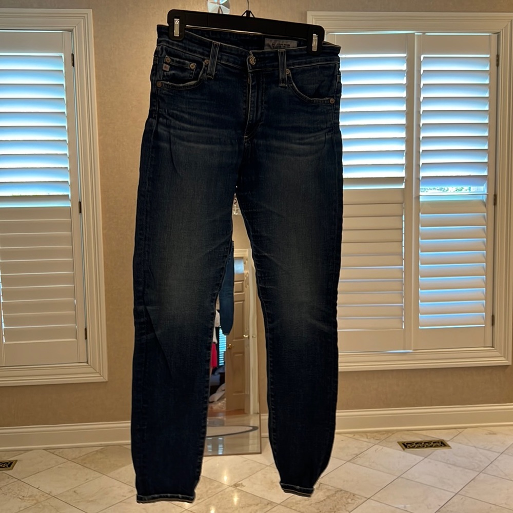 AG-ED Denim The Farrah Skinny Ankle Cropped Jeans Size 27